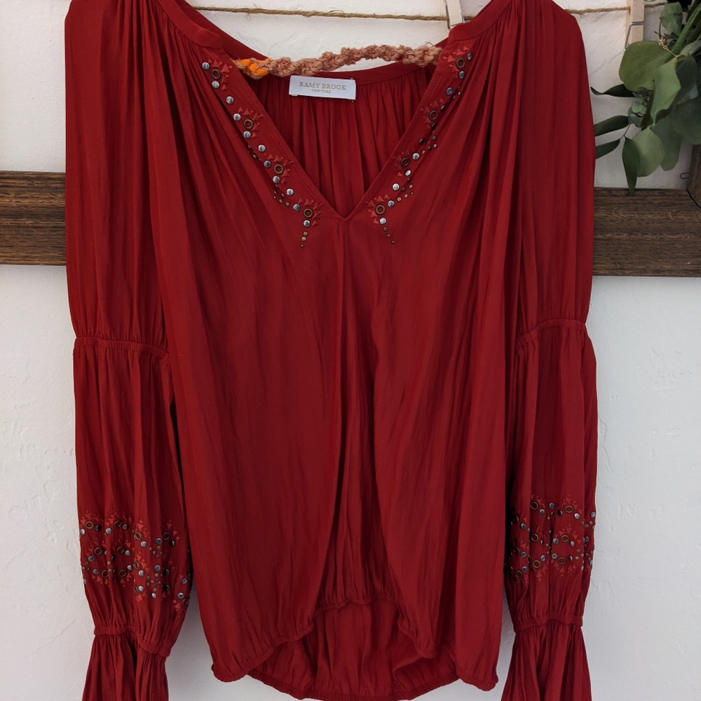 Ramy Brook Red Blouse